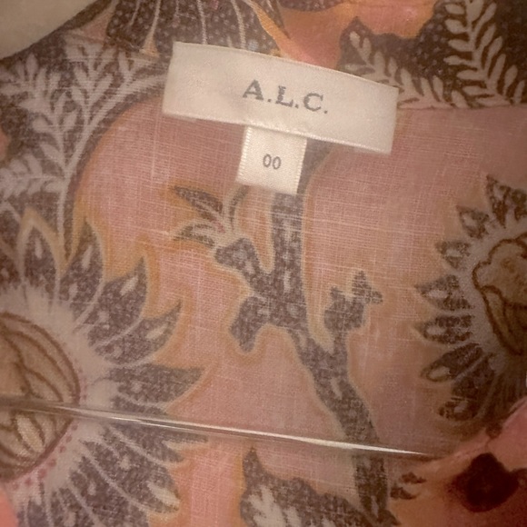 A.L.C pink linen shirt - Picture 5 of 5